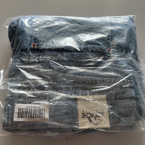 NWT Colorblock V Cut Front +Back Highwaisted Jeans Denim Cher high rise Mom - Picture 8 of 8